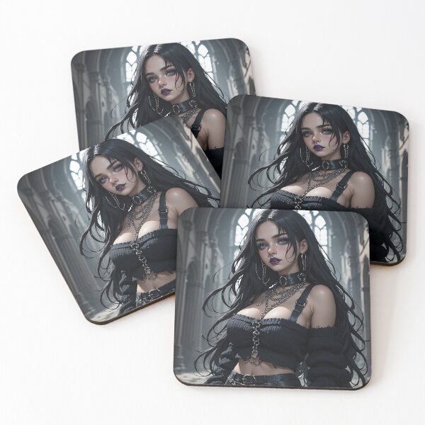 Item preview, Gothic Dark Fantasy Anime Woman Hot Goth Girl designed and sold by Your New Fixation.