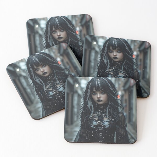 Item preview, Gothic Dark Fantasy Anime Woman Hot Goth Girl designed and sold by Your New Fixation.