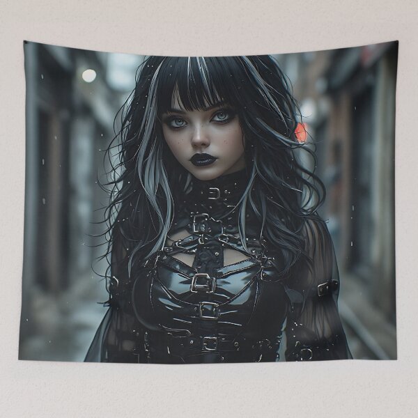 Item preview, Gothic Dark Fantasy Anime Woman Hot Goth Girl designed and sold by Your New Fixation.