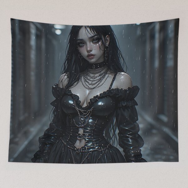 Item preview, Gothic Dark Fantasy Anime Woman Hot Goth Girl designed and sold by Your New Fixation.