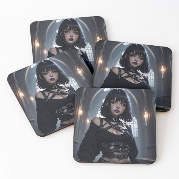 Item preview, Gothic Dark Fantasy Anime Woman Hot Goth Girl designed and sold by Your New Fixation.