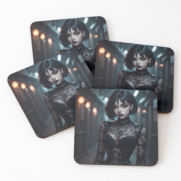 Item preview, Gothic Dark Fantasy Anime Woman Hot Goth Girl designed and sold by Your New Fixation.