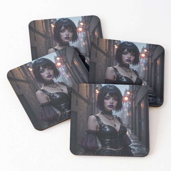 Item preview, Gothic Dark Fantasy Anime Woman Hot Goth Girl designed and sold by Your New Fixation.