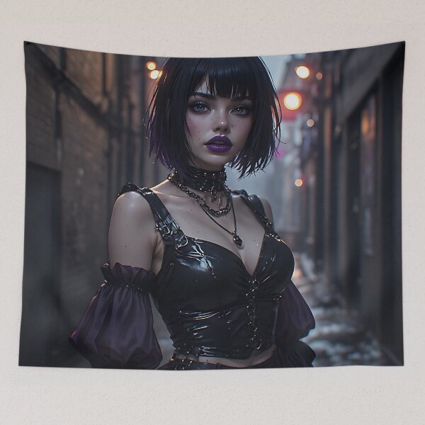 Item preview, Gothic Dark Fantasy Anime Woman Hot Goth Girl designed and sold by Your New Fixation.
