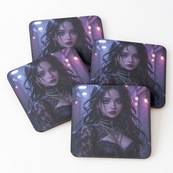 Item preview, Gothic Dark Fantasy Anime Woman Hot Goth Girl designed and sold by Your New Fixation.