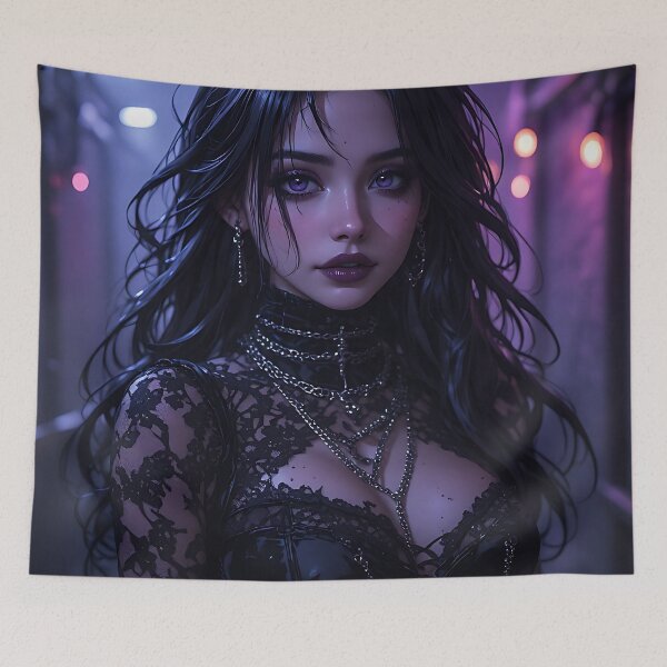 Item preview, Gothic Dark Fantasy Anime Woman Hot Goth Girl designed and sold by Your New Fixation.