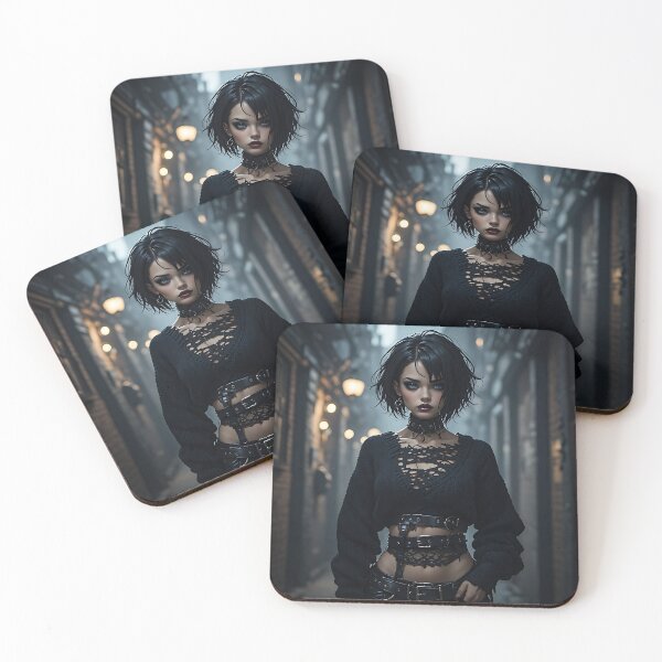 Item preview, Gothic Dark Fantasy Anime Woman Hot Goth Girl designed and sold by Your New Fixation.