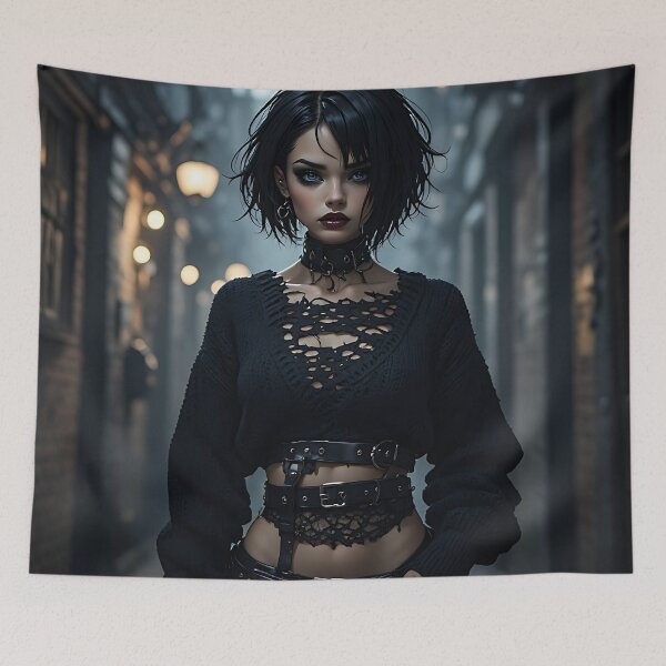 Item preview, Gothic Dark Fantasy Anime Woman Hot Goth Girl designed and sold by Your New Fixation.