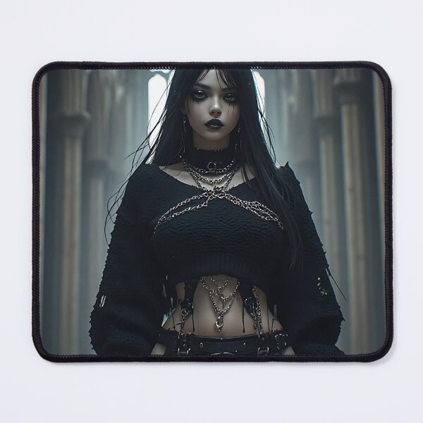 Item preview, Gothic Dark Fantasy Anime Woman Hot Goth Girl designed and sold by Your New Fixation.