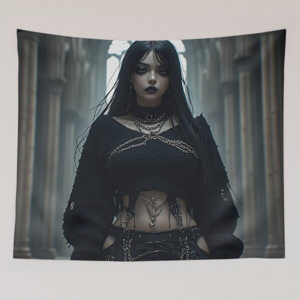 Item preview, Gothic Dark Fantasy Anime Woman Hot Goth Girl designed and sold by Your New Fixation.