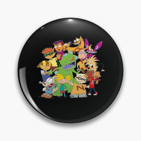 Item preview, Nineties Cartoon Characters Mashup Nostalgia Childhood Animation Show designed and sold by YasikaSilks.