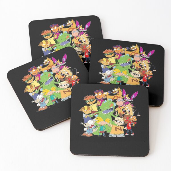 Item preview, Nineties Cartoon Characters Mashup Nostalgia Childhood Animation Show designed and sold by YasikaSilks.
