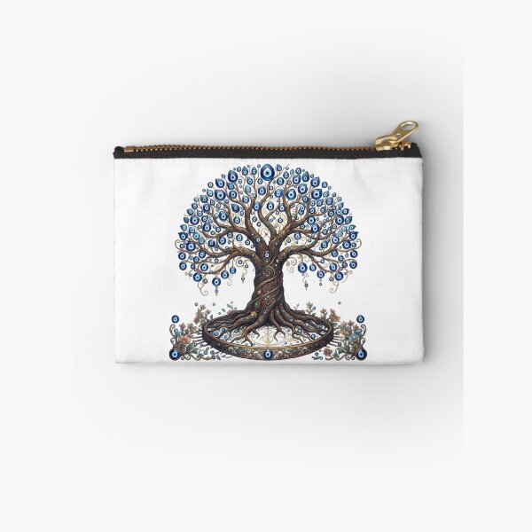 Item preview, Tree of Life Evil Eye Protection Art designed and sold by WhiteLightPrint.