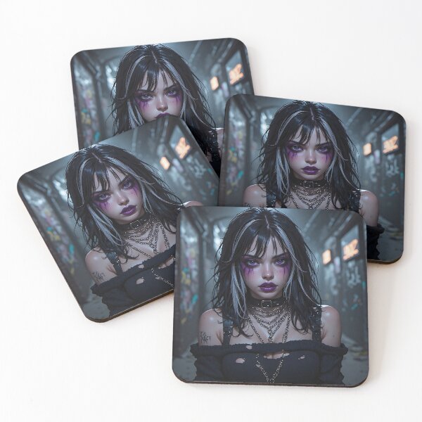 Item preview, Gothic Dark Fantasy Anime Woman Hot Goth Girl designed and sold by Your New Fixation.