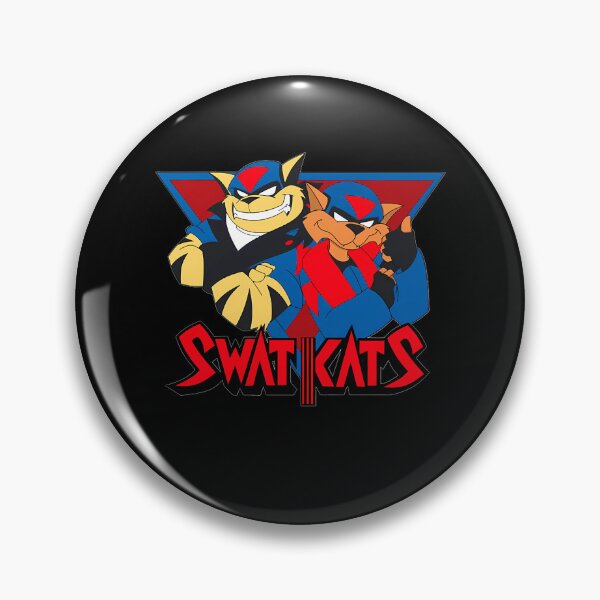 Item preview, Two Blue Super Fighter Cats Team In Action Adventure Squadron designed and sold by YasikaSilks.