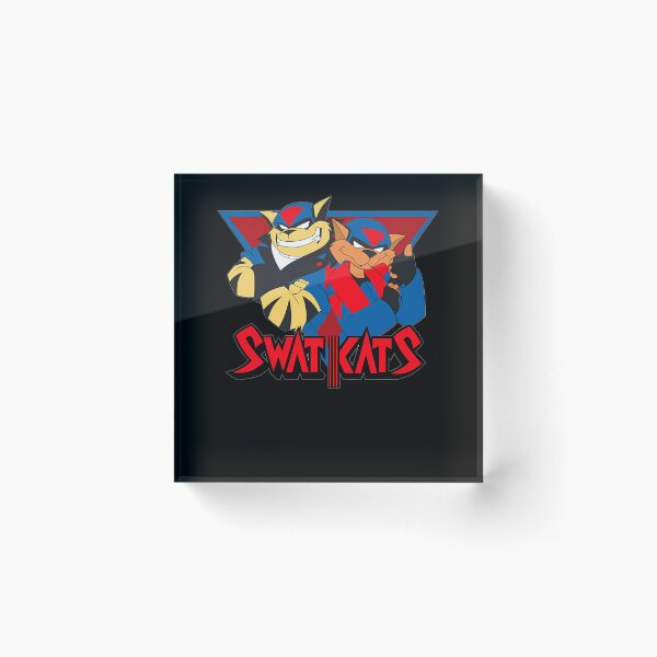 Item preview, Two Blue Super Fighter Cats Team In Action Adventure Squadron designed and sold by YasikaSilks.