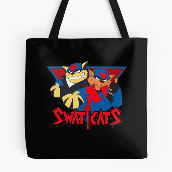 Item preview, Two Blue Super Fighter Cats Team In Action Adventure Squadron designed and sold by YasikaSilks.