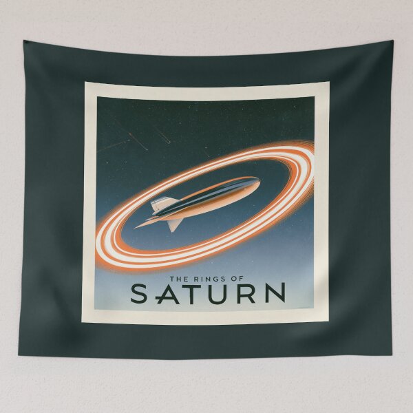 Item preview,  Vintage Saturn Cosmic Sci-Fi Travel Poster designed and sold by Artmugic.