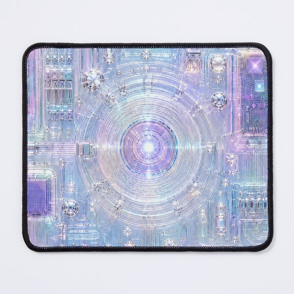 Item preview, Opalescent Clear Circuit Board Electronics Pattern Y2K designed and sold by PixelPanduh.