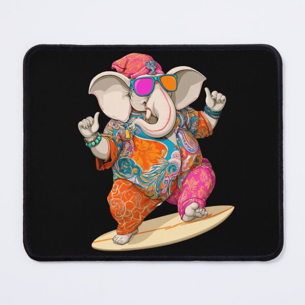 Item preview, Cool Skateboarding Elephant Colorful Paisley Pattern Pop Art designed and sold by PANNARUK THAILAND.
