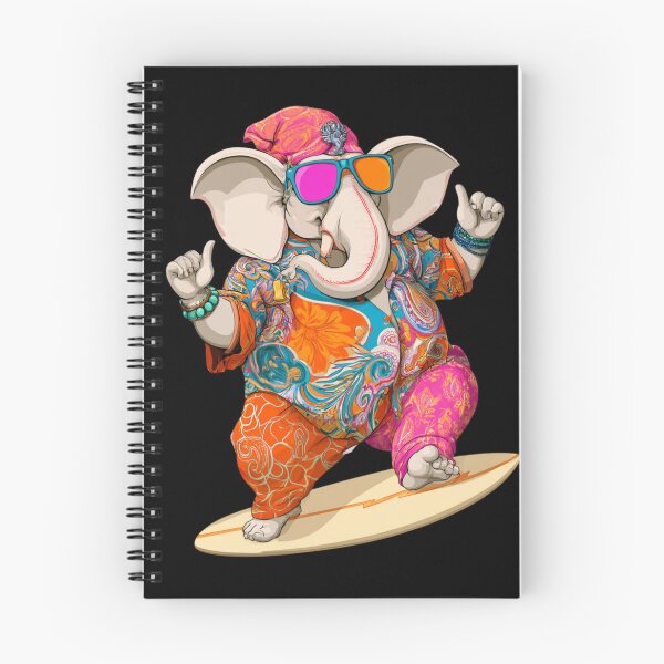 Item preview, Cool Skateboarding Elephant Colorful Paisley Pattern Pop Art designed and sold by PANNARUK THAILAND.