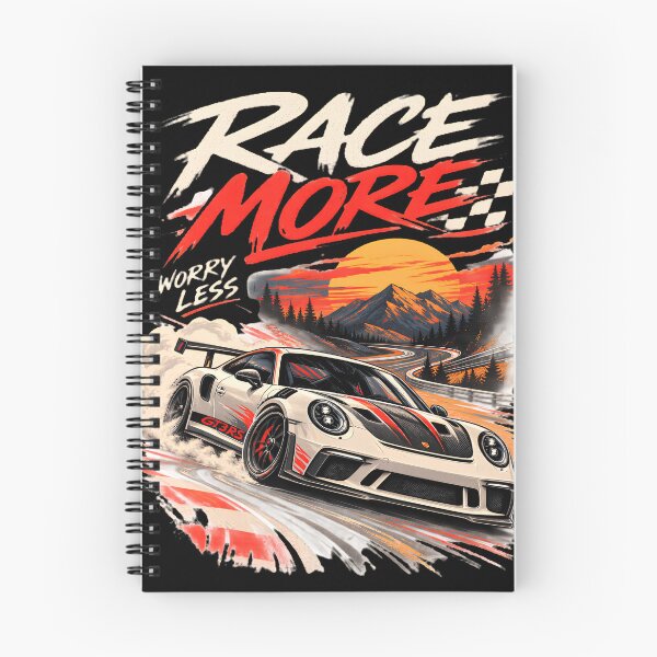 Item preview, Race More Worry Less | Vintage Racing Car Poster | Retro Motorsport Track Day designed and sold by Moh-nd-Eg.