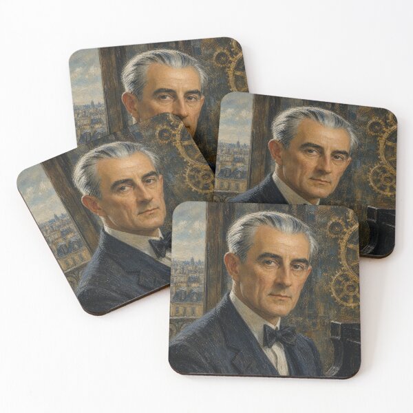 Item preview, Master of Precision: Maurice Ravel Vintage Oil Painting - Impressionist Elegance designed and sold by DoReMiStudio.