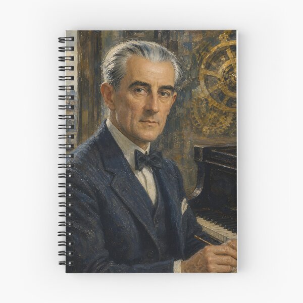 Item preview, Master of Precision: Maurice Ravel Vintage Oil Painting - Impressionist Elegance designed and sold by DoReMiStudio.