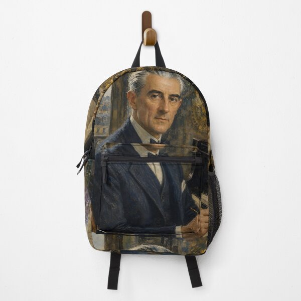 Item preview, Master of Precision: Maurice Ravel Vintage Oil Painting - Impressionist Elegance designed and sold by DoReMiStudio.