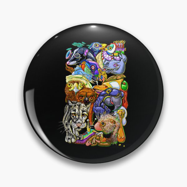 Item preview, Kelseys Critters Colorful Wild Animals Collage Jungle Zoo designed and sold by PrintDarling.