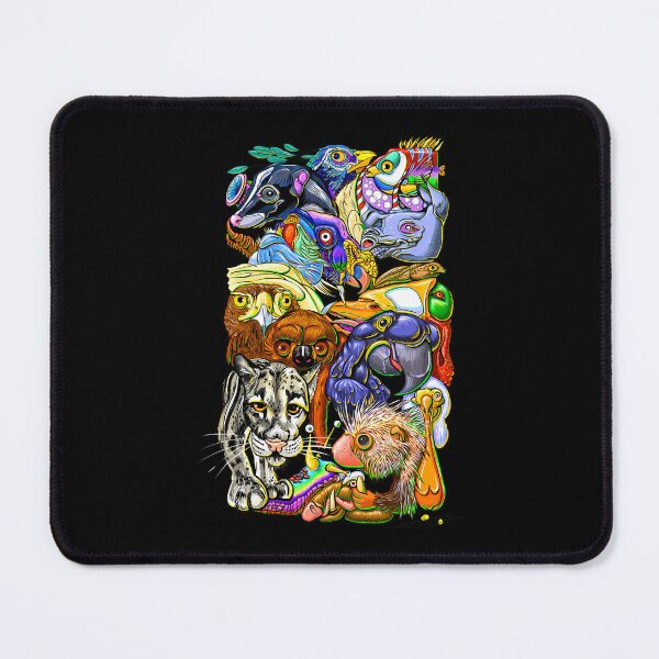 Item preview, Kelseys Critters Colorful Wild Animals Collage Jungle Zoo designed and sold by PrintDarling.