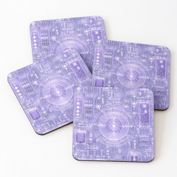Item preview, Ice Purple Circuit Board Electronics Pattern Y2K designed and sold by MeanPanduh.