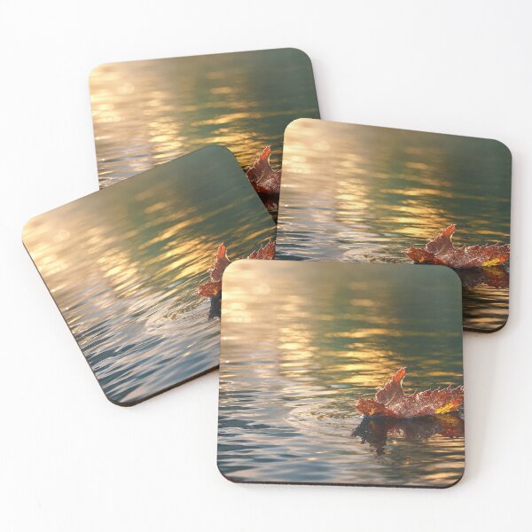 Item preview, Golden Drift – Autumn Leaf on Water designed and sold by Kimberly Palmer.