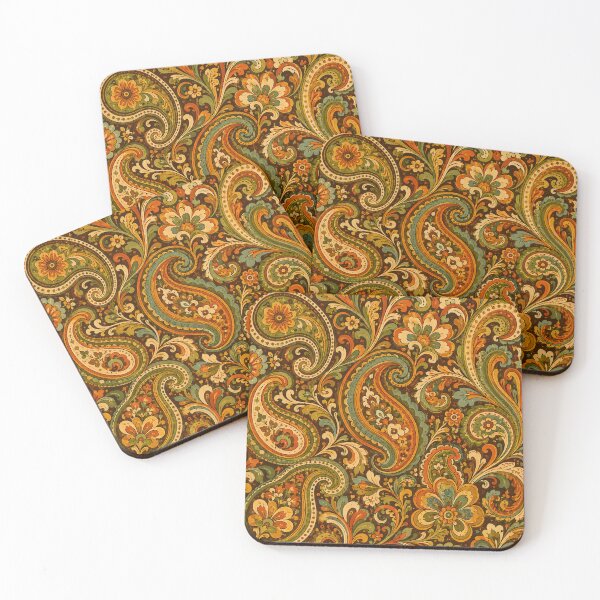 Item preview, Vintage Paisley Floral Pattern Bohemian Textile Inspired Print designed and sold by PinUpPizzazz.