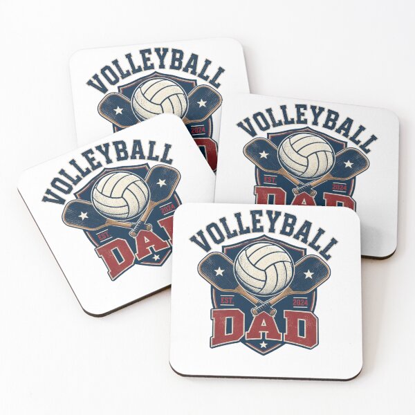Item preview, Volleyball Dad Est 2024 Vintage Sports Badge designed and sold by redblink store.