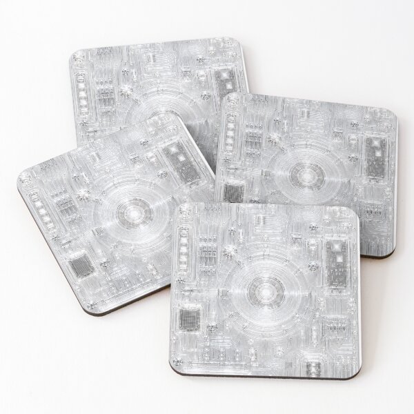 Item preview, White Clear Circuit Board Electronics Pattern Y2K designed and sold by MeanPanduh.