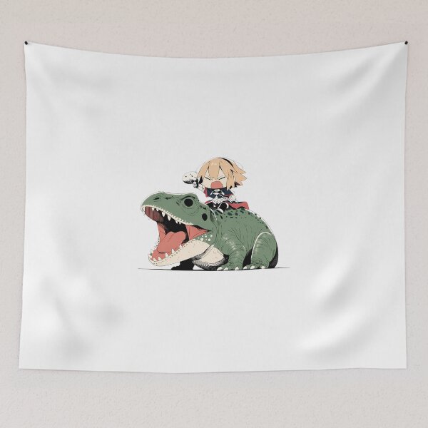 Item preview, Jeanne d Arc Fate Grand Order Green Dinosaur Quest designed and sold by Dashsopaner.