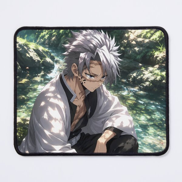 Item preview, Sanemi Shinazugawa Demon Slayer Forest Stream Reflection designed and sold by Dashsopaner.