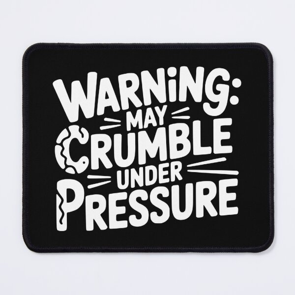 Item preview, Warning May Crumble Under Pressure designed and sold by theartfulaspie.