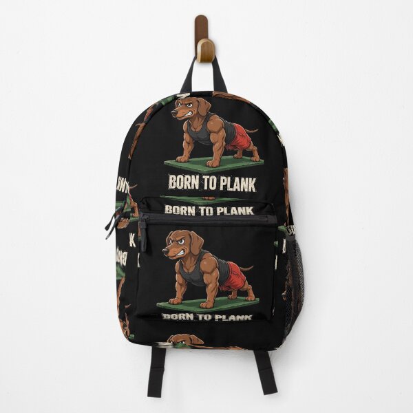 Item preview, Funny Muscular Dachshund Plank Gym Shirt - Born To Plank designed and sold by TeeMint5.