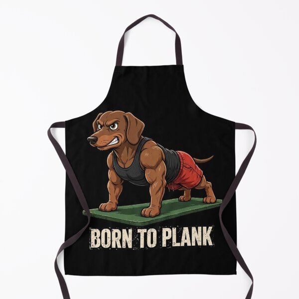 Item preview, Funny Muscular Dachshund Plank Gym Shirt - Born To Plank designed and sold by TeeMint5.
