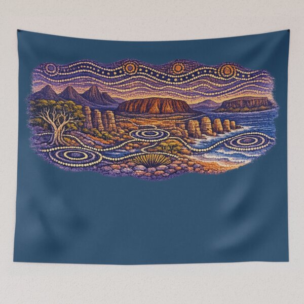 Item preview, Aussie Outback scene at Twilight designed and sold by PhotosByG.