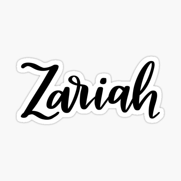 Zariah Sticker By Ellietography Redbubble