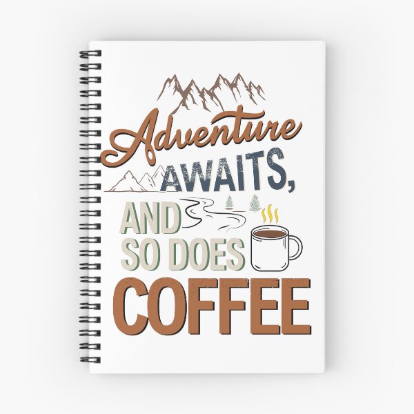 Item preview, Adventure Awaits And So Does Coffee - Vintage Camping & Hiking designed and sold by Ned_Studio.