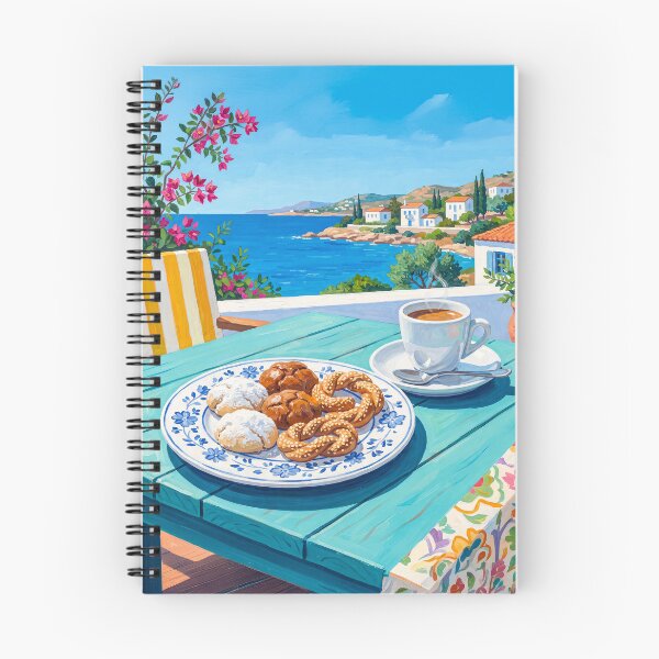 Item preview, Greek Pastry And Coffee Seaside designed and sold by Home Decor Art.