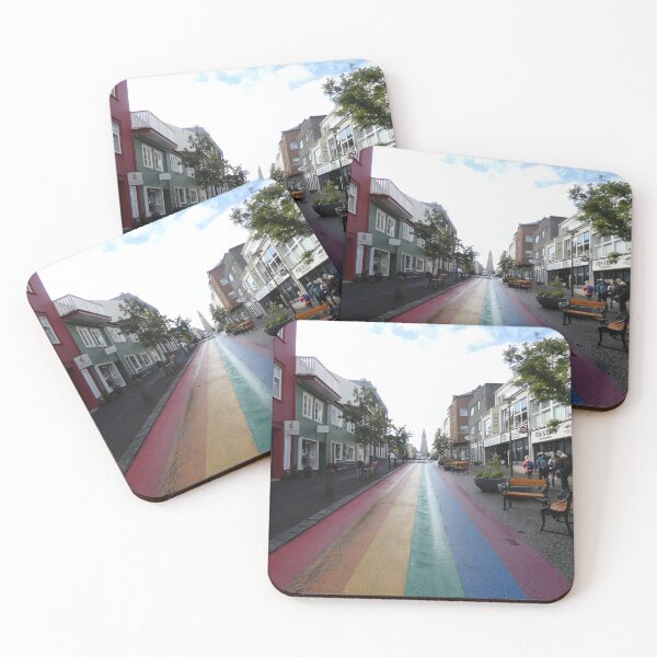 Item preview, Rainbow Street in Reykjavík Iceland designed and sold by shorethings.
