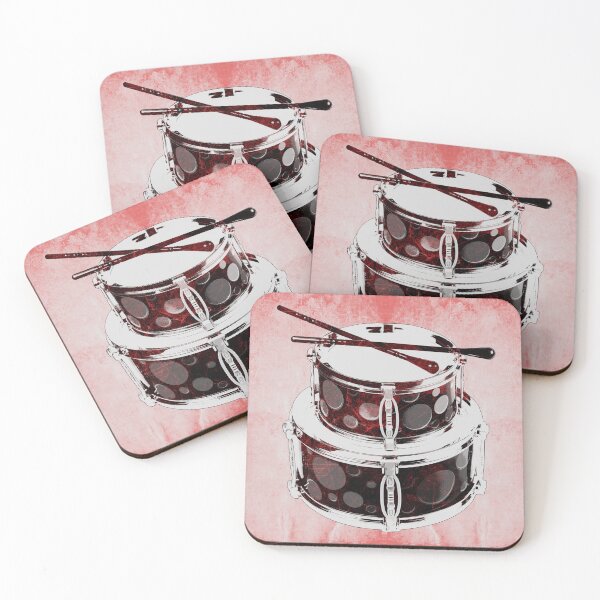 Item preview, Red Retro Polka Dot Toy Drum Set Drumsticks designed and sold by Ghoul Enterprises.