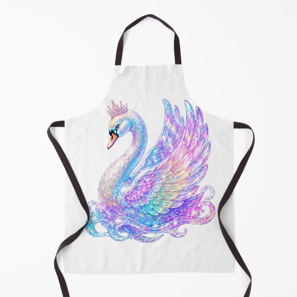 Item preview, Holographic Crystal Swan Princess Y2K Iridescent designed and sold by PixelPanduh.