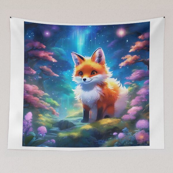 Item preview, Little Celestial Fox of the Enchanted Forest designed and sold by SolenLumens.