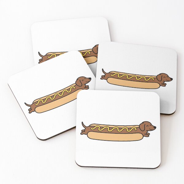 Item preview, Dachshund Hot Dog Pun Wiener Dog Funny Pet designed and sold by NeonNerd Studio.